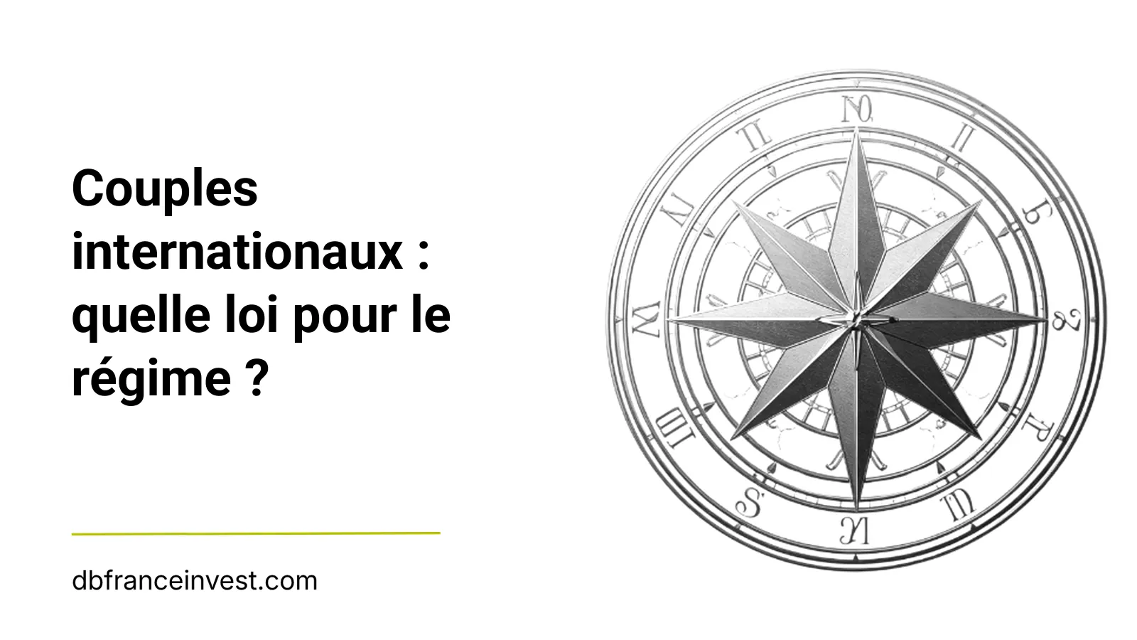 Illustration noir et blanc d'une rose des vents, evoquant l'orientation strategique