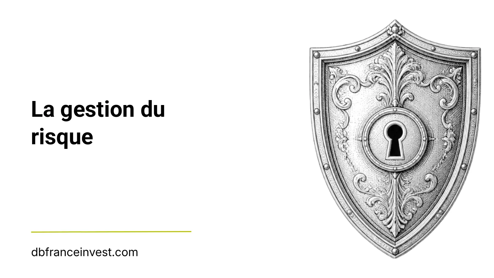 Bouclier ancien à serrure, illustration du dossier La gestion du risque de DB France Invest